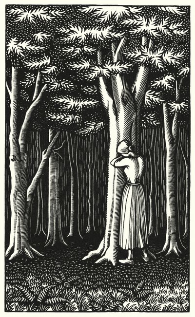 Illustration för Tess Of The D’Urbervilles av Thomas Hardy (gravyr) av Vivien Gribble