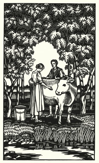 Illustration för Tess Of The D’Urbervilles av Thomas Hardy (gravyr) av Vivien Gribble
