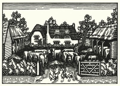 Illustration för Tess Of The D’Urbervilles av Thomas Hardy (gravyr) av Vivien Gribble