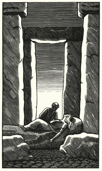 Illustration för Tess Of The D’Urbervilles av Thomas Hardy (gravyr) av Vivien Gribble