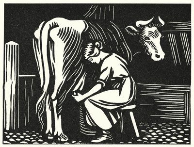Illustration för Tess Of The D’Urbervilles av Thomas Hardy (gravyr) av Vivien Gribble