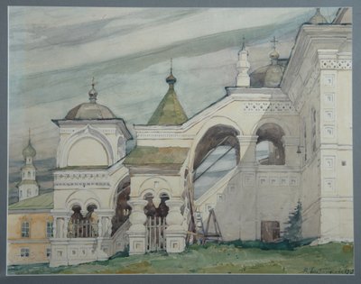 Trefaldighetskyrkan i Solikamsk, 1909 av Vladimir Alexandrovich Plotnikov
