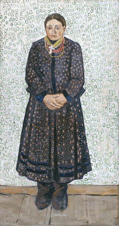 Ukrainsk bondkvinna, 1910-1911 av Vladimir Davidovich Burliuk