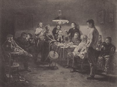 Aftonsällskap av Vladimir Egorovic Makovsky