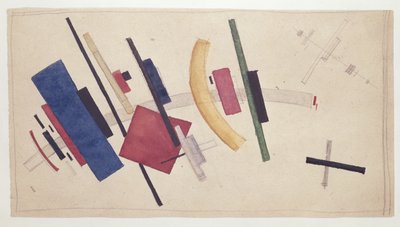 Utan titel (blyerts och akvarell på papper) av Vladimir Evgrafovich Tatlin