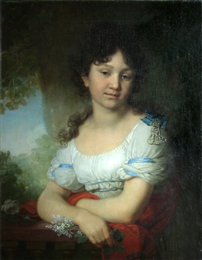 Porträtt av grevinnan Maria Alexeyevna Orlova-Denisova, 1801 av Vladimir Lukich Borovikovsky