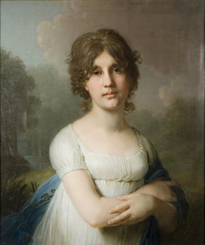 Porträtt av Tsountes Ekaterina Gavrilovna Gagarina 1783-1861, 1801 av Vladimir Lukich Borovikovsky