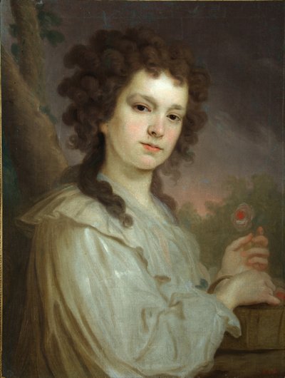 Porträtt av Olga Kuzminichna Filipova 1772-1829, 1790 av Vladimir Lukich Borovikovsky
