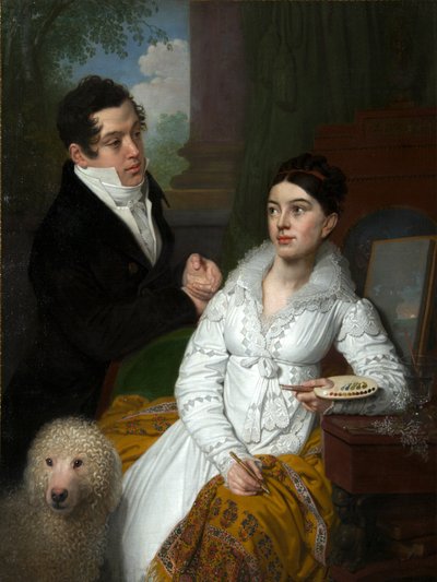 Porträtt av prinsessan Alexandra och prins Aleksey Lobanov-Rostovsky