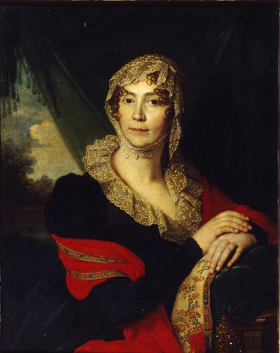 Porträtt av prinsessan Natalia Alexandrovna von Buxhoeveden 1758-1808, född Alexeyeva, 1790-talet av Vladimir Lukich Borovikovsky