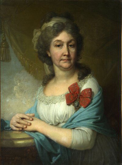 Porträtt av baronessan Varvara Vasilyeva, 1800 av Vladimir Lukich Borovikovsky