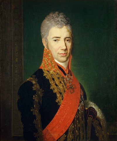 Porträtt av kronan Equerry Sergey Ilyich Mukhanov 1762-1842 av Vladimir Lukich Borovikovsky