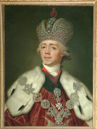 Porträtt av kejsaren Paul I av Ryssland 1754-1801, 1799-1800 av Vladimir Lukich Borovikovsky