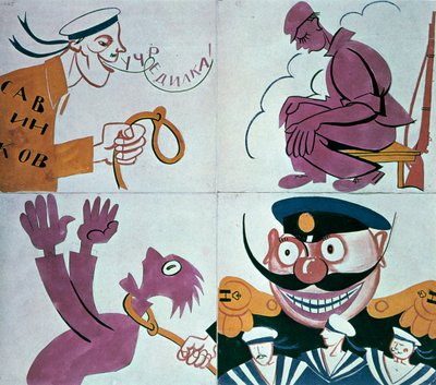 Karikatyr mot den konstituerande församlingen 1921. av Vladimir Mayakovsky
