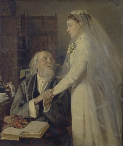 Innan bröllopet. Farväl, 1894 av Vladimir Yegorovich Makovsky