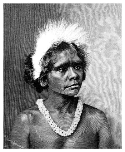En aboriginsk kvinna, 1886. av WA Hirschmann