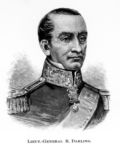 General Sir Ralph Darling, brittisk soldat och kolonialguvernör, 1886. av WA Hirschmann