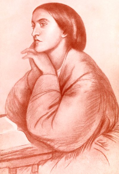 Christina Georgina Rossetti, engelsk poet, 1912. av WA Mansell