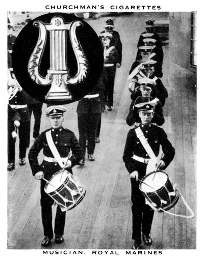 Musiker, Royal Marines, 1937. av WA and AC Churchman