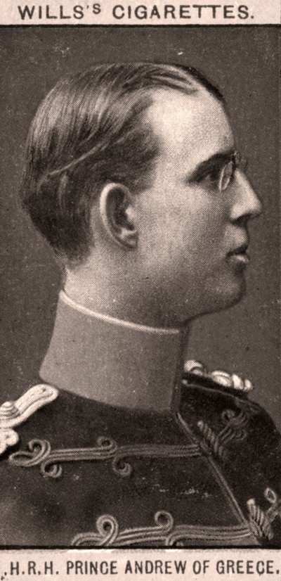 H.R.H Prins Andrew av Grekland, 1908. av WD and HO Wills