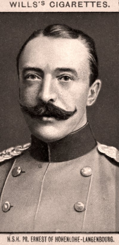 H.S.H, PR. Ernest av Hohenlohe-Langenbourg, 1908. av WD and HO Wills