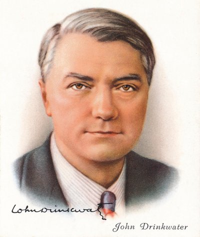 John Drinkwater, 1937. Artister: Okänd, WD & HO Wills. av WD and HO Wills