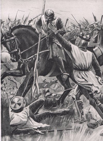 "Hold Fellow, I am Henry of Winchester you King", illustration från 