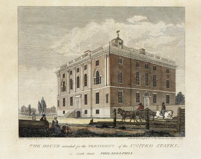 Huset avsett för USA:s president i Ninth Street Philadelphia av W. Birch and Son