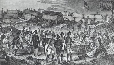 Sårade soldater i efterdyningarna av slaget vid New Orleans (gravyr) av John Ward Dunsmore
