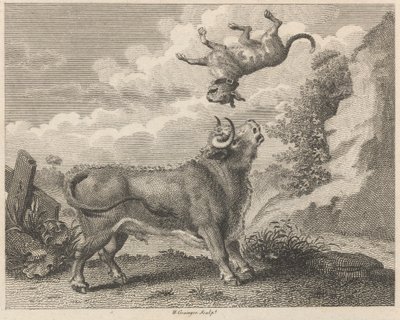 Tjuren och mastiffen av W. Grainger