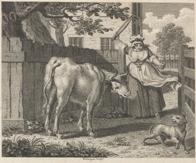 Kock-jungfrun, Turnspit och Oxen av W. Grainger