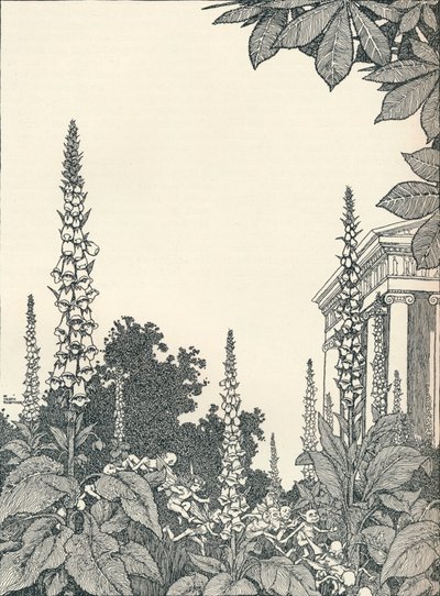 Illustration till en midsommarnattsdröm, 1914, 1925. av William Heath Robinson