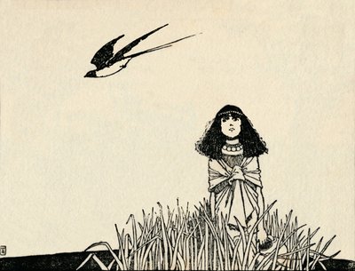Hon förstod fåglarnas tal, c1930 av William Heath Robinson