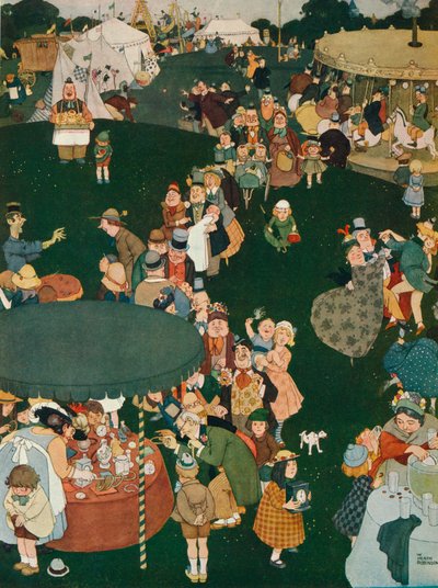 The Fair Day, c1800-talet, 1925 av William Heath Robinson