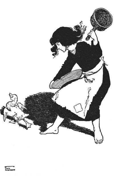 Den stackars ankungen blev föraktad av alla, c1930 av William Heath Robinson