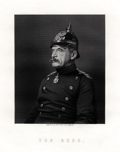 Albrecht Theodor Graf Emil von Roon, preussisk soldat och politiker, 1800-talet. av W. Holl