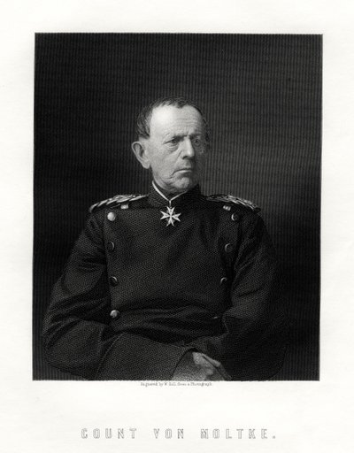 Greve von Moltke, 1800-1891, berömd tysk fältmarskalk, 1800-talet av W. Holl