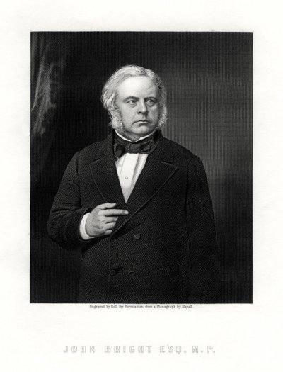 John Bright, brittisk radikal och liberal statsman, 1800-talet. av W. Holl
