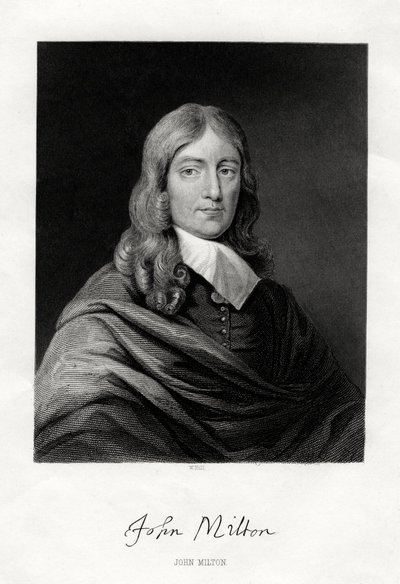 John Milton, engelsk poet, 1800-talet av W. Holl