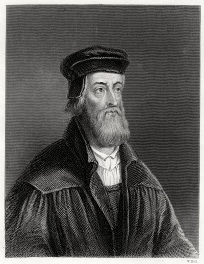 John Wycliffe, engelsk teolog, 1800-talet av W. Holl