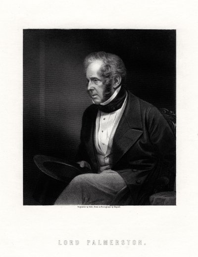 Lord Palmerston, brittisk premiärminister, 1800-talet. av W. Holl