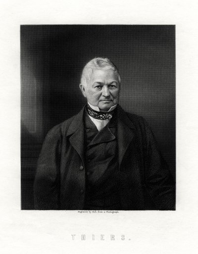 Louis Adolphe Thiers, fransk statsman och historiker, 1800-talet. av W. Holl