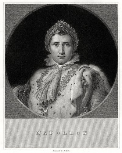 Napoleon Bonaparte, 1800-talet. av W. Holl