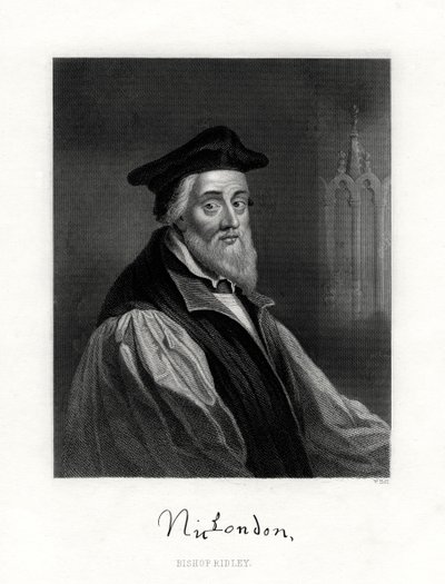 Nicholas Ridley, död 16 oktober 1555, engelsk präst, 1800-talet av W. Holl