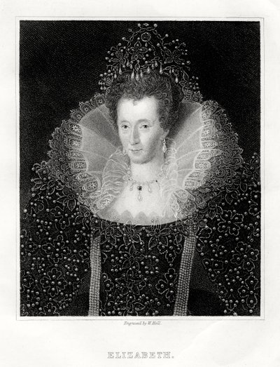 Drottning Elizabeth I, 1860 av W. Holl