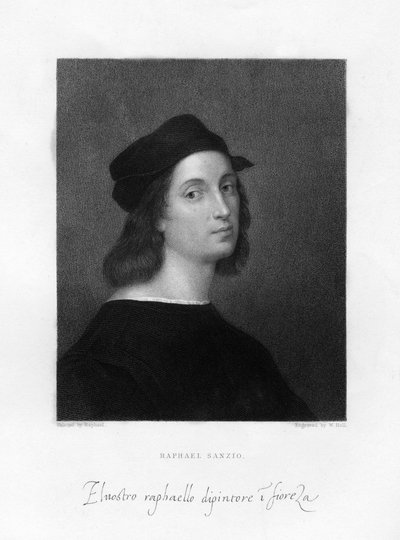 Raphael, florentinsk målarmästare, 1834. av W. Holl