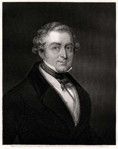 Sir Robert Peel, brittisk premiärminister, 1800-talet av W. Holl