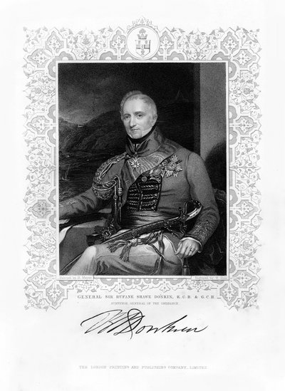 Sir Rufane Shaw Donkin, brittisk soldat, 1800-talet. av W. Holl