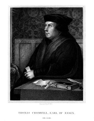 Thomas Cromwell, 1:e jarl av Essex, engelsk statsman, 1823. av W. Holl