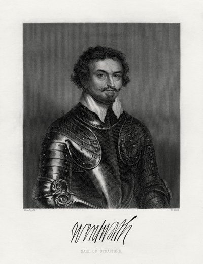 Thomas Wentworth, 1:e jarl av Strafford 1593-1641, 1800-talet av W. Holl